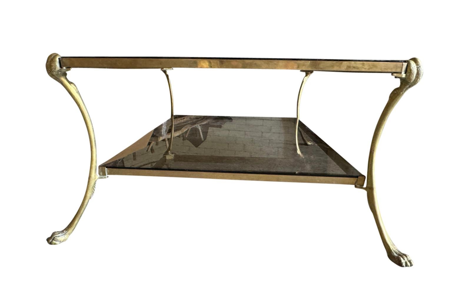 20ième siècle Maison Jansen Mid-20th Century Coffee Table - Table à cocktail en vente
