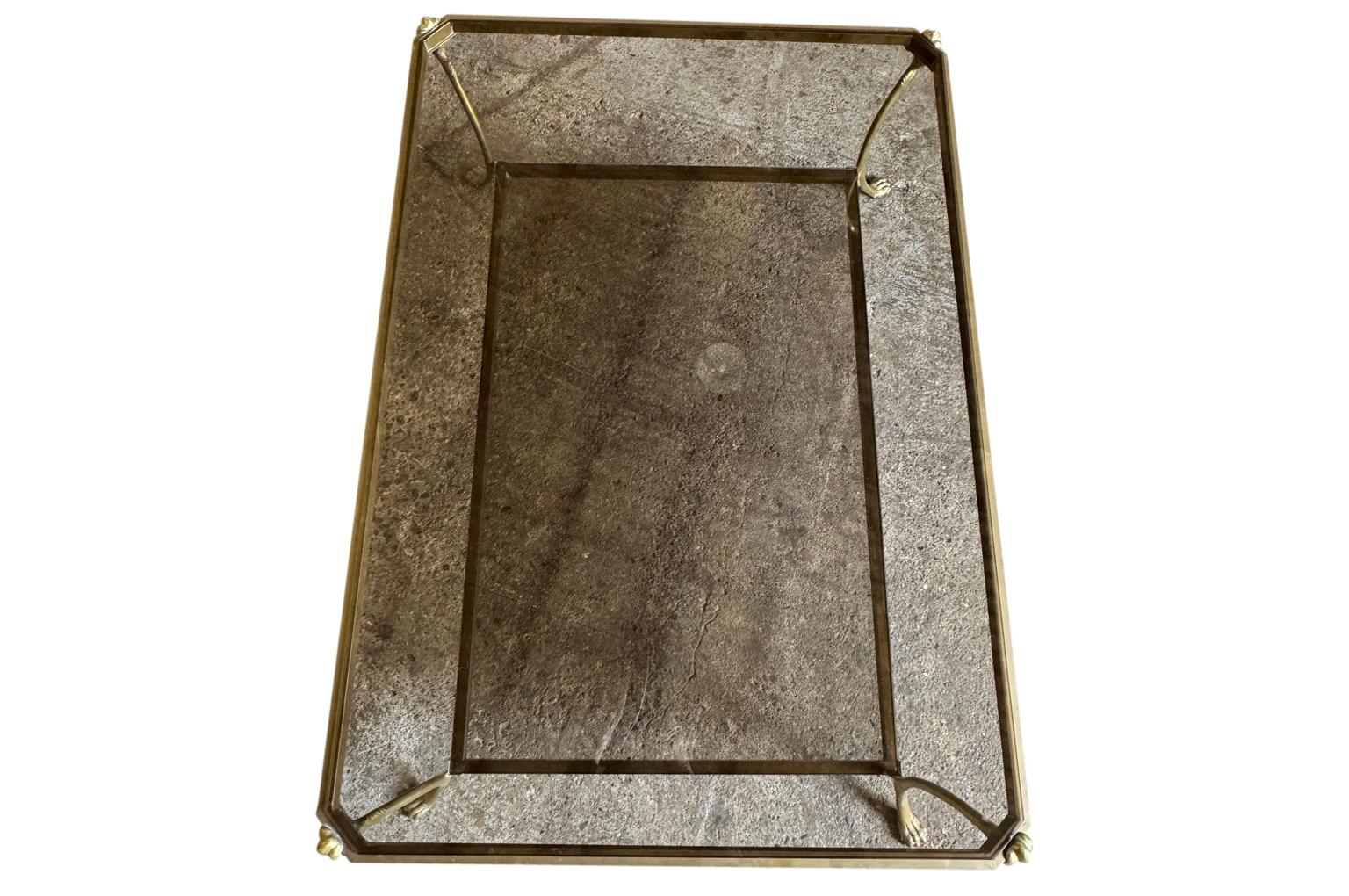 Bronze Maison Jansen Mid-20th Century Coffee Table - Table à cocktail en vente