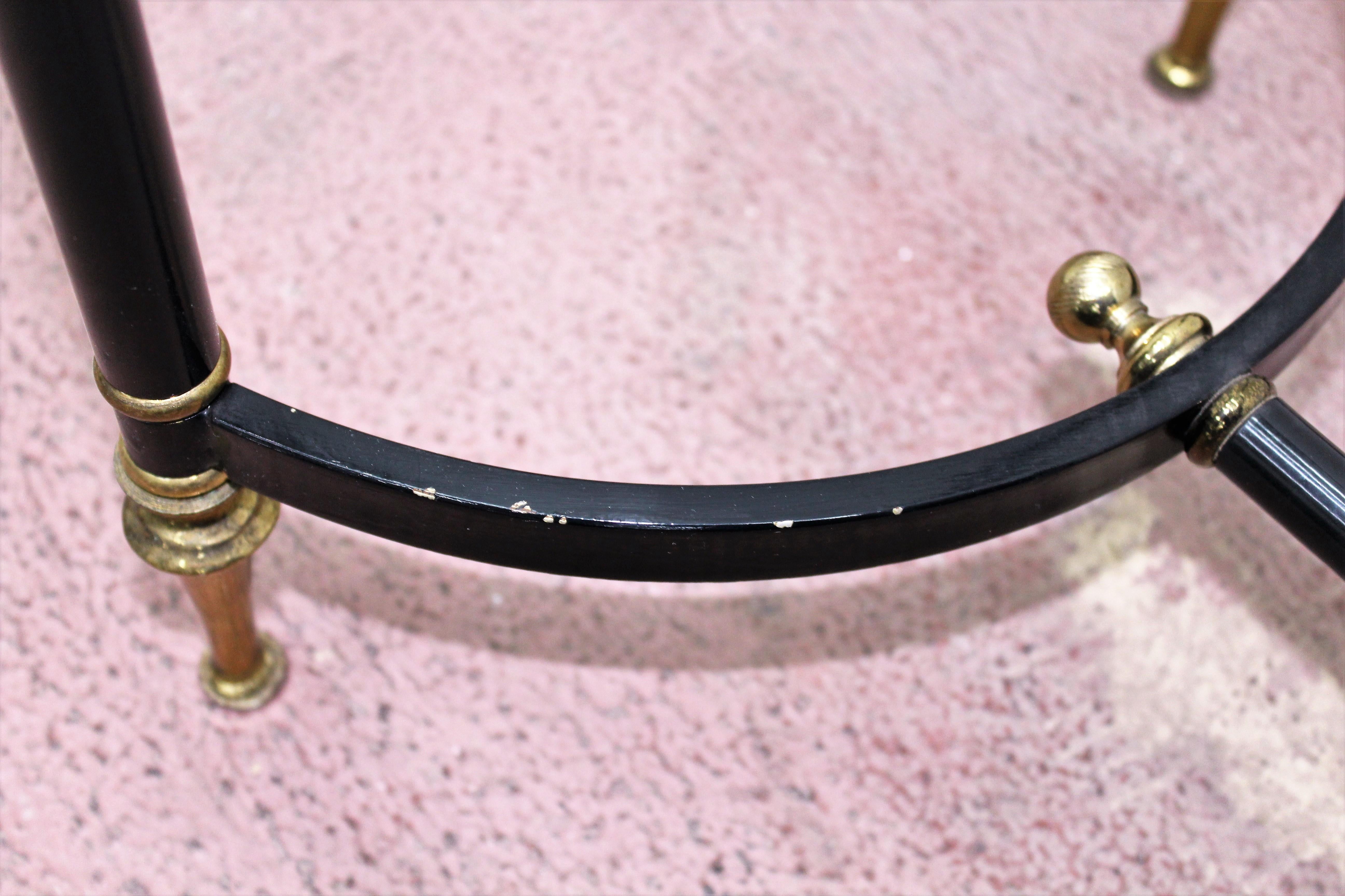 Maison Jansen Midcentury Brass and Glass Console Table, 1970s, France 5