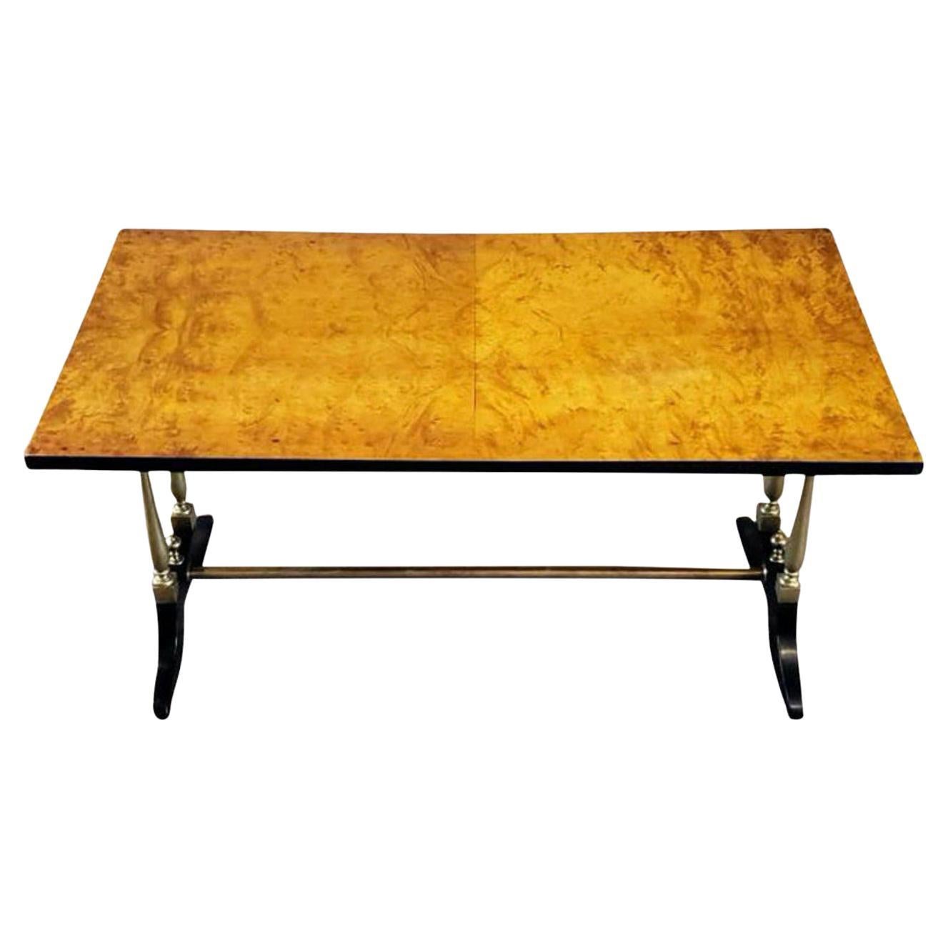 Maison Jansen Mid-Century French Modern Coffee Table For Sale