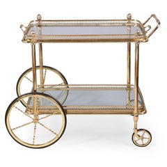 Maison Jansen Mid Century Rectangular Drinks Trolley