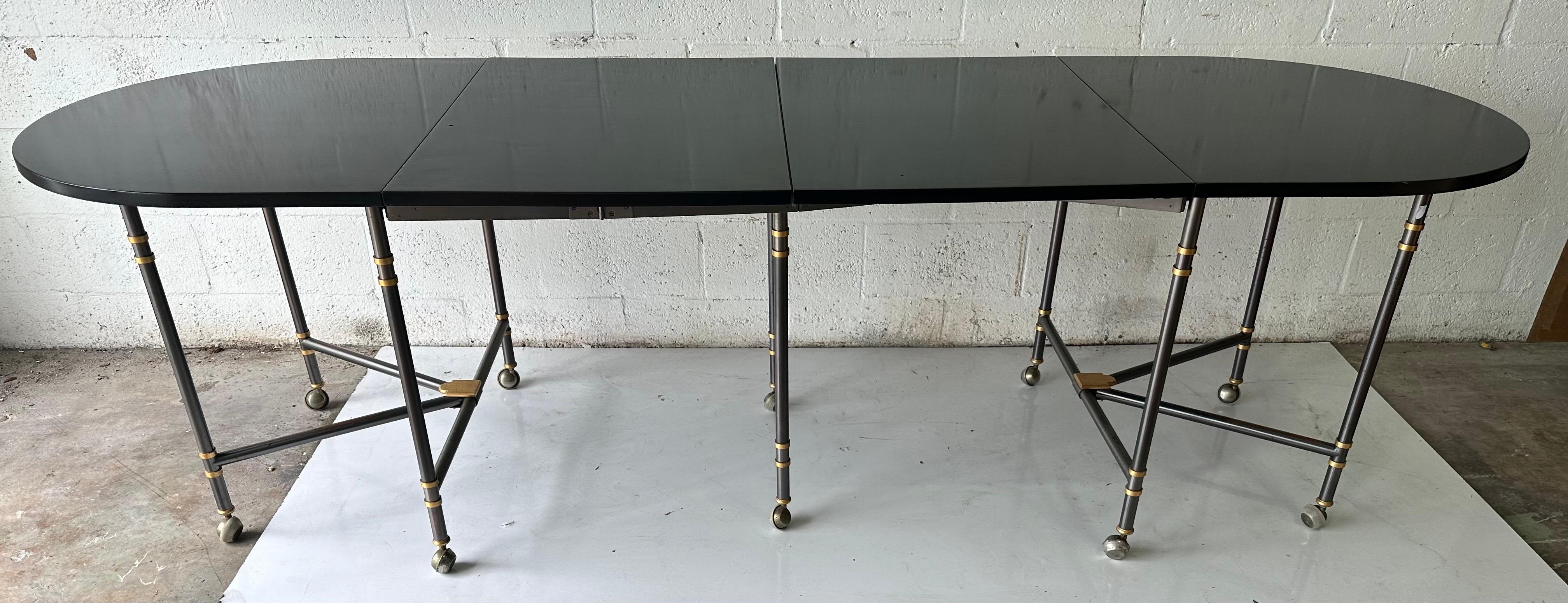 Metà XX secolo Maison Jansen modello Royal 2 patina  Tavolo da sala da pranzo espandibile in vendita