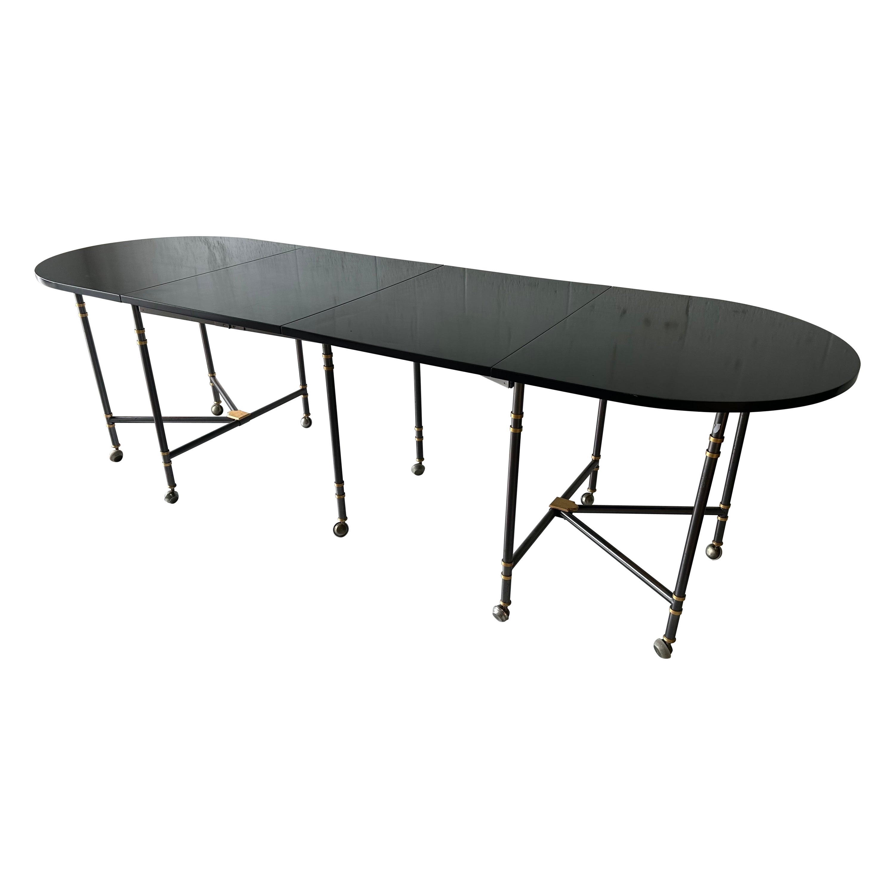 Maison Jansen modèle Royal 2 patiné  Table de salle à manger extensible