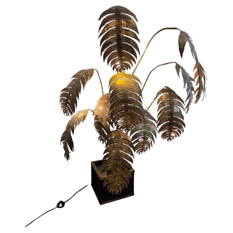 Maison Jansen, "Monstera" Floorlamp, France 1970s For Sale at 1stDibs