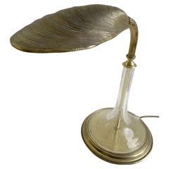 Lampe de bureau en coquille de moule de la Maison Jansen, France, 1970