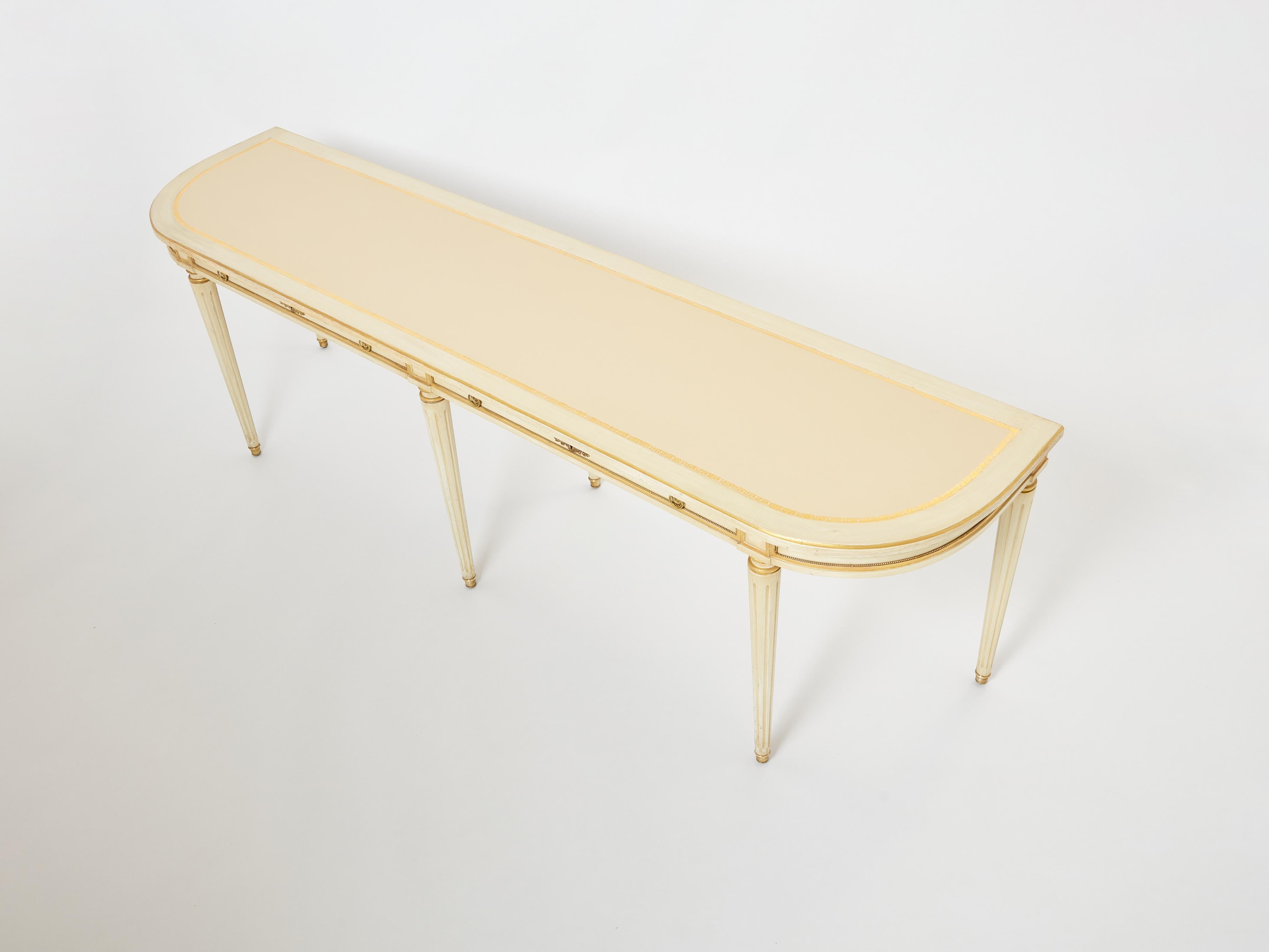 Neoklassizistischer Konsolentisch im Louis-XVI.-Stil von Maison Jansen, 1950er Jahre (Französisch) im Angebot