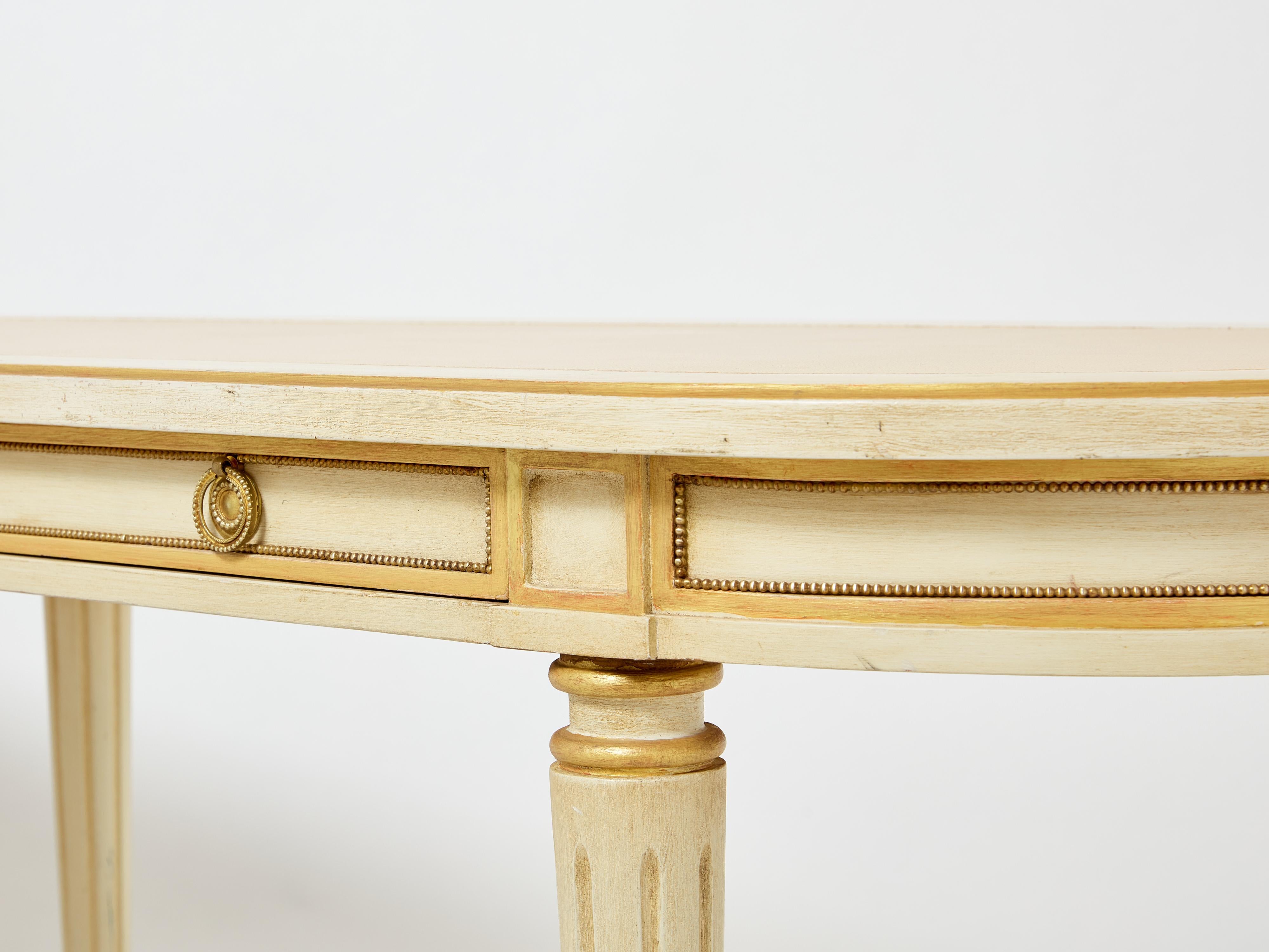 Neoklassizistischer Konsolentisch im Louis-XVI.-Stil von Maison Jansen, 1950er Jahre im Zustand „Gut“ im Angebot in Paris, IDF