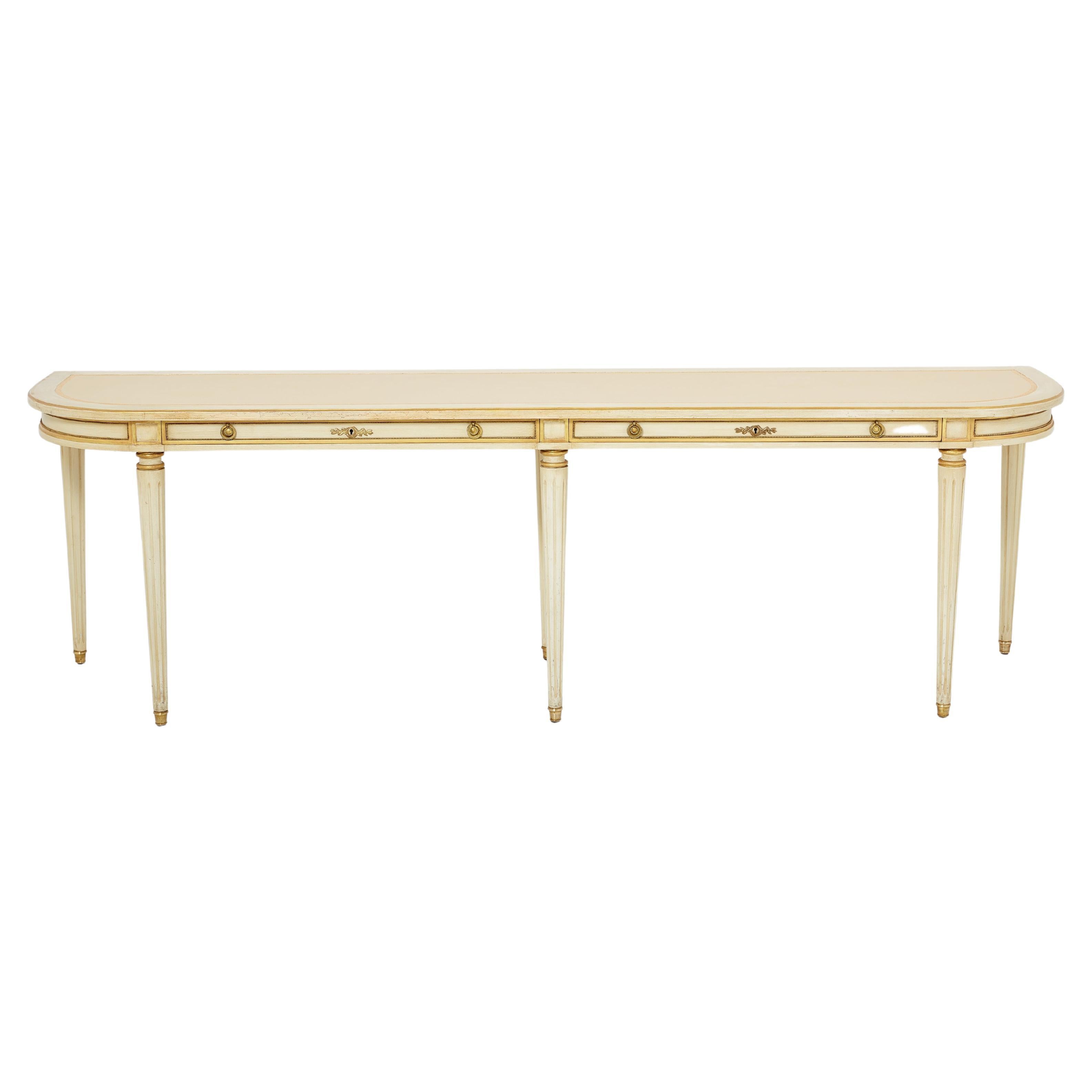 Maison Jansen Neoclassical Louis XVI Style Console Table, 1950s For Sale