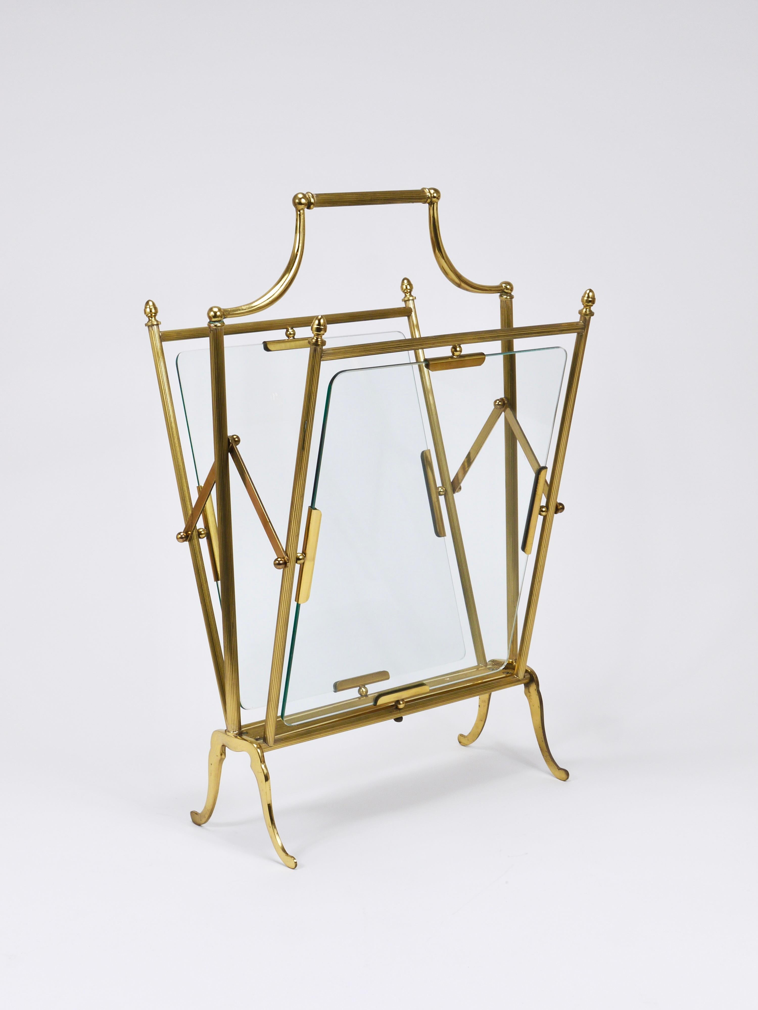 Maison Jansen Neoclassical Magazine Rack Newspaper Stand, France, 1950s For Sale 4