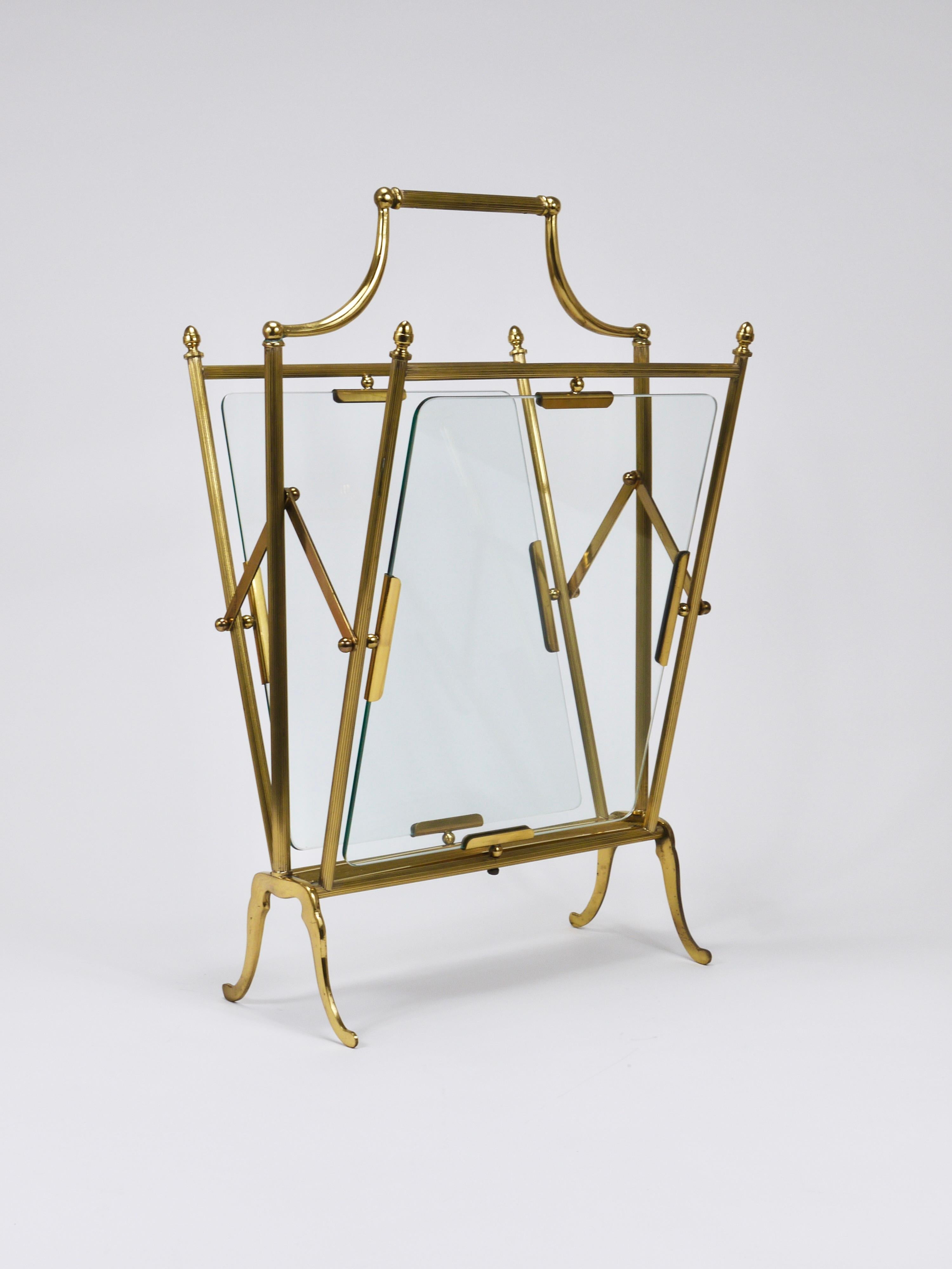 Maison Jansen Neoclassical Magazine Rack Newspaper Stand, France, 1950s For Sale 6