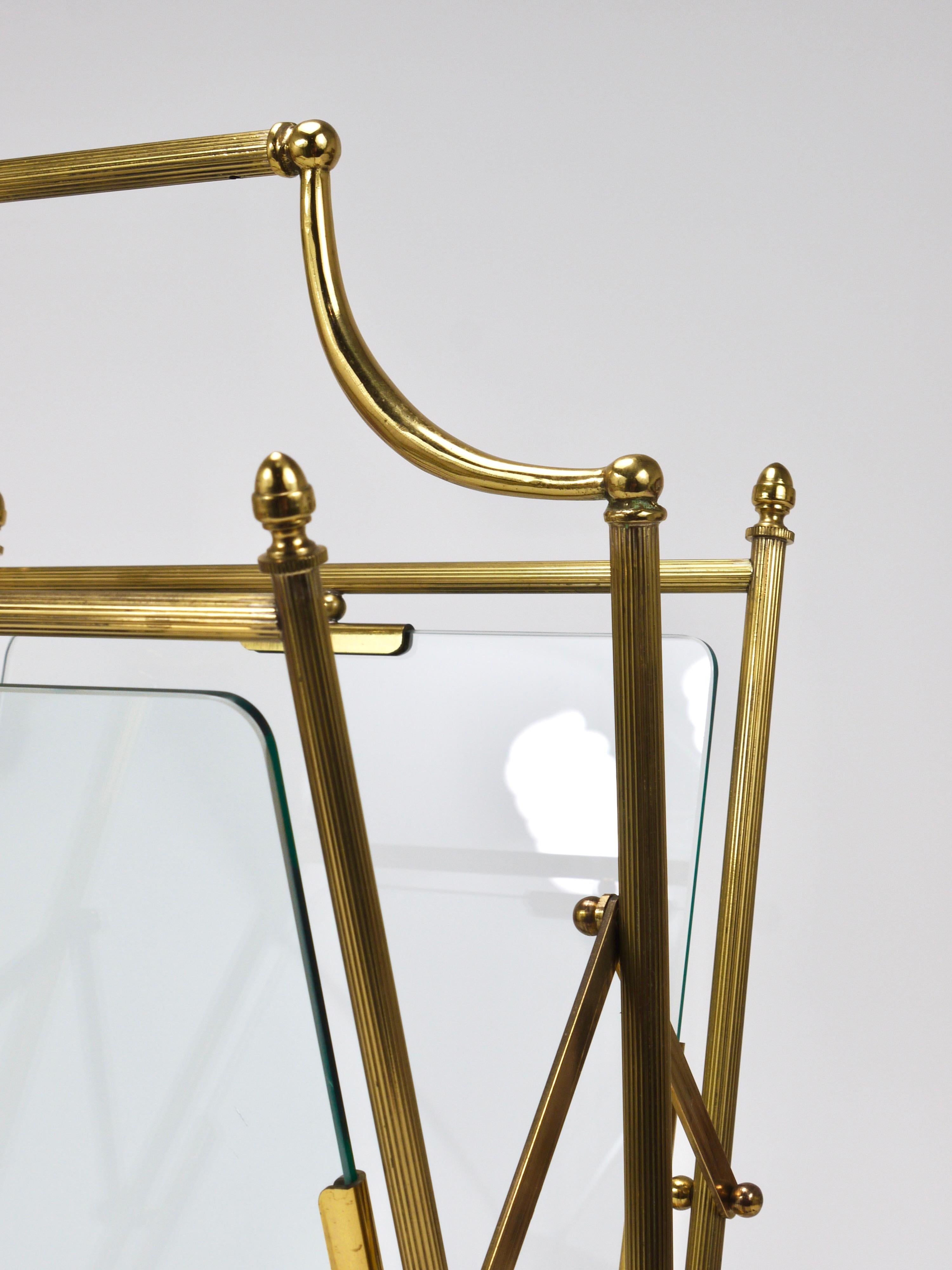 Maison Jansen Neoclassical Magazine Rack Newspaper Stand, France, 1950s For Sale 8