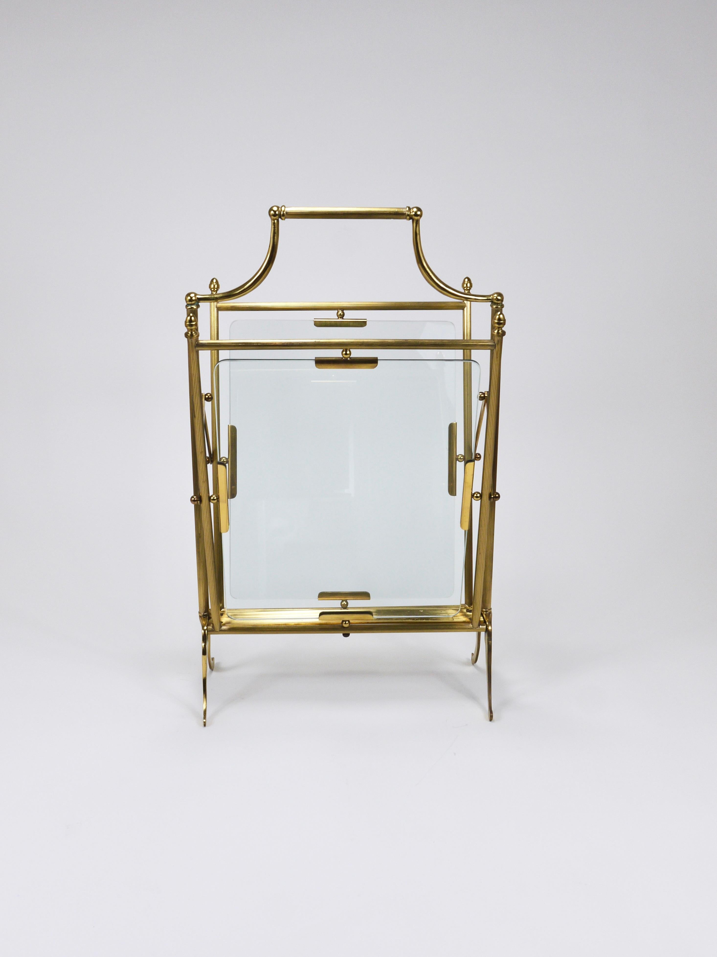Maison Jansen Neoclassical Magazine Rack Newspaper Stand, France, 1950s For Sale 9