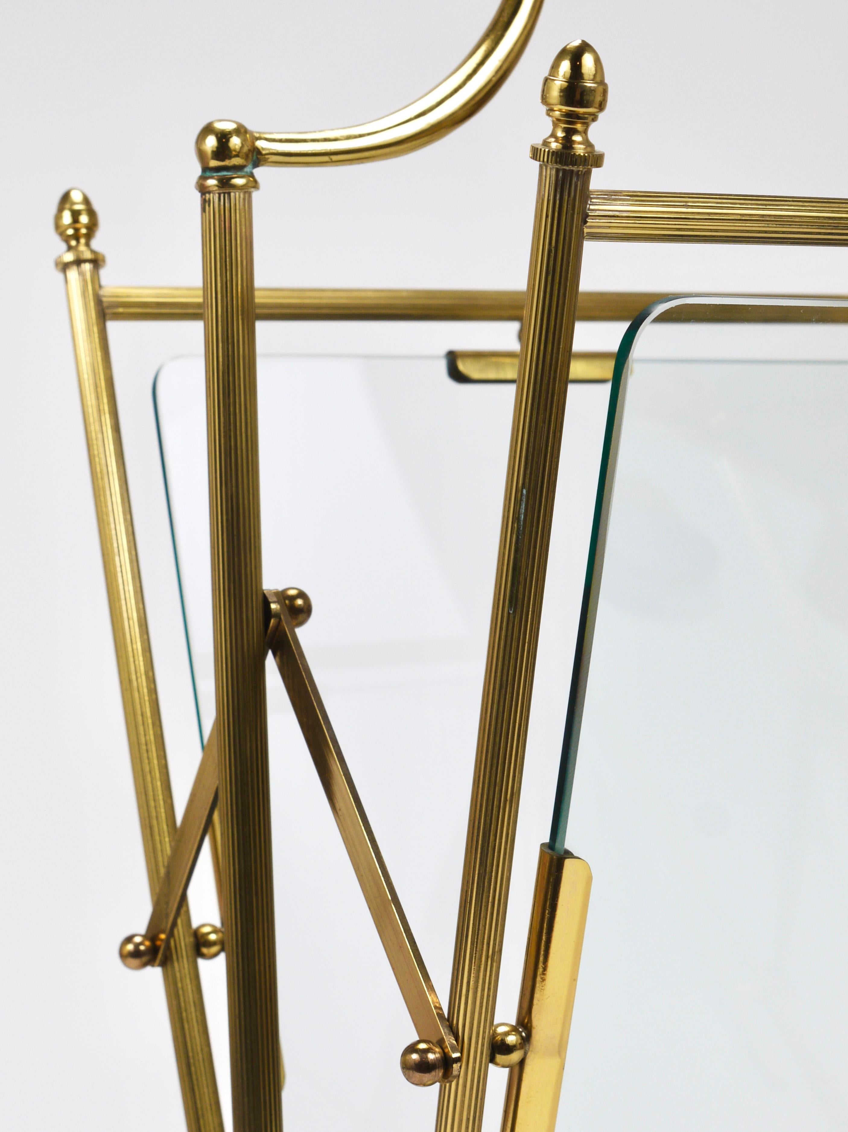 Maison Jansen Neoclassical Magazine Rack Newspaper Stand, France, 1950s For Sale 10