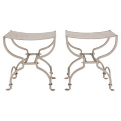Pareja de taburetes de estilo neoclásico Maison Jansen
