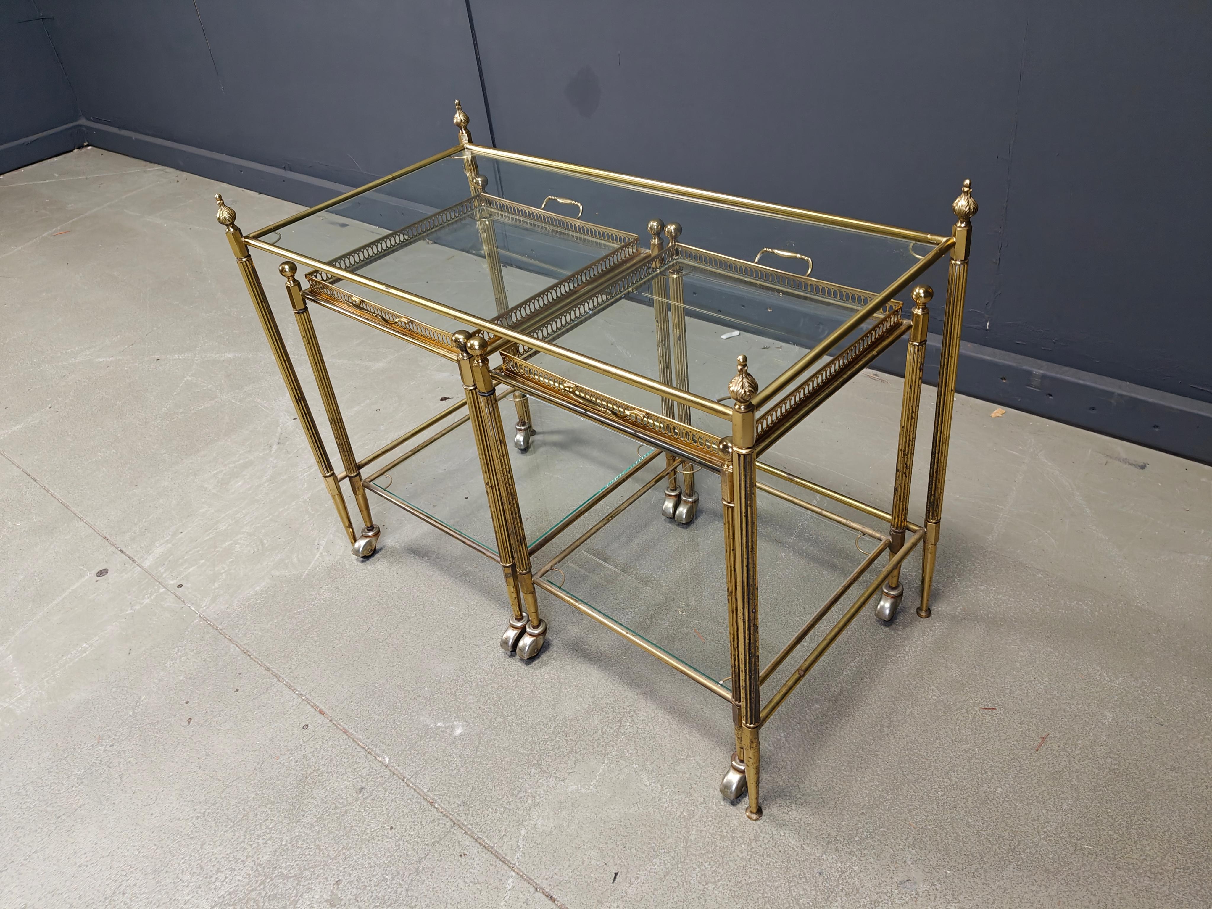 Hollywood Regency Nid de tables de Maison Jansen, 1960 en vente