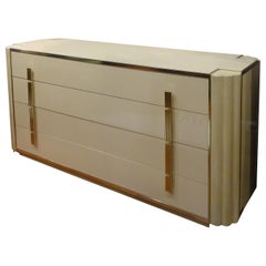 Maison Jansen Off-White Chest of Drawers Designed by Alain Delon, Cinema Star Maison Jansen Off-White Chest of Drawers Designed by Alain Delon, Cinema Star