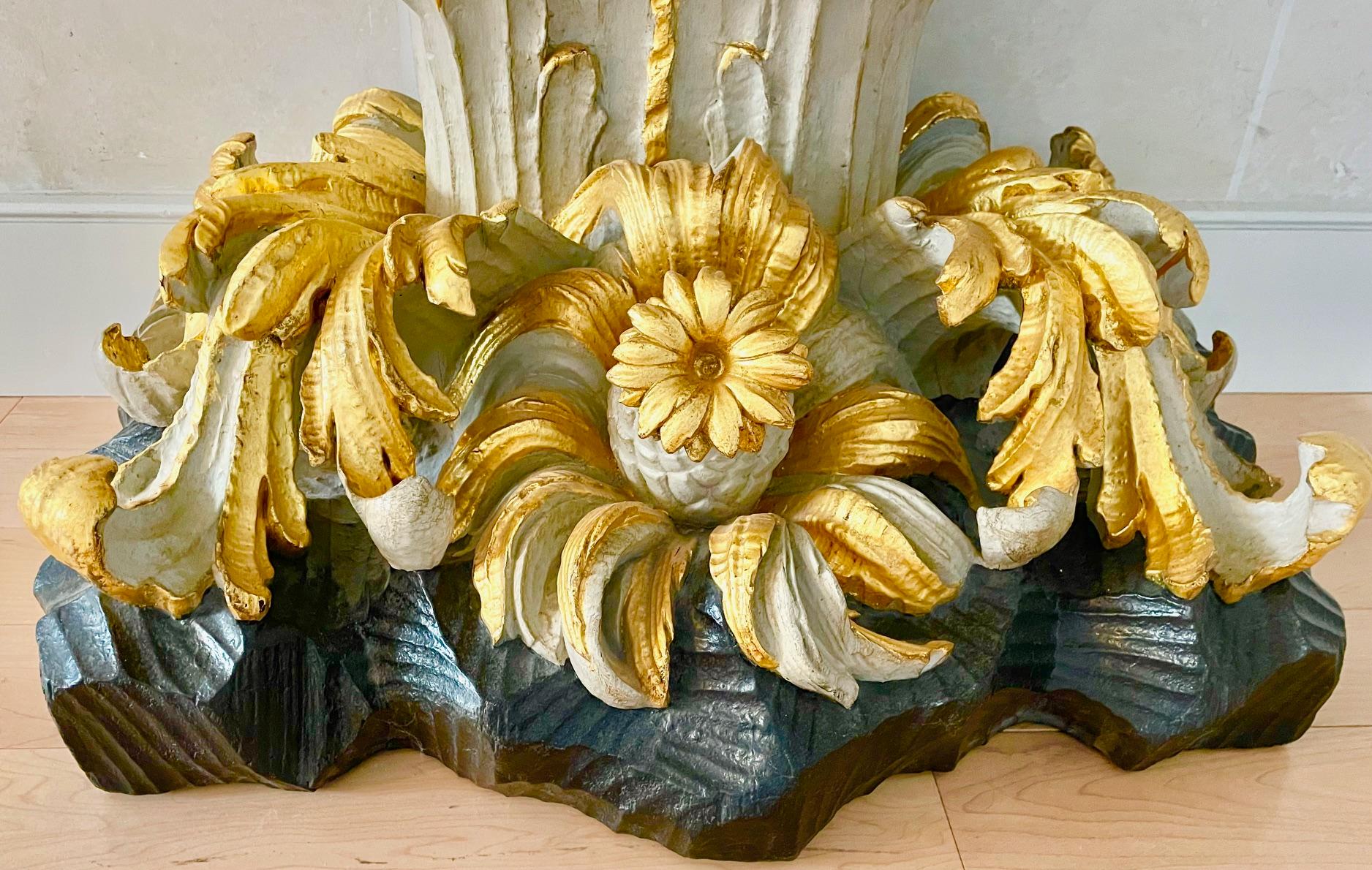 Maison Jansen Painted and Parcel-Gilt Console Table For Sale 4