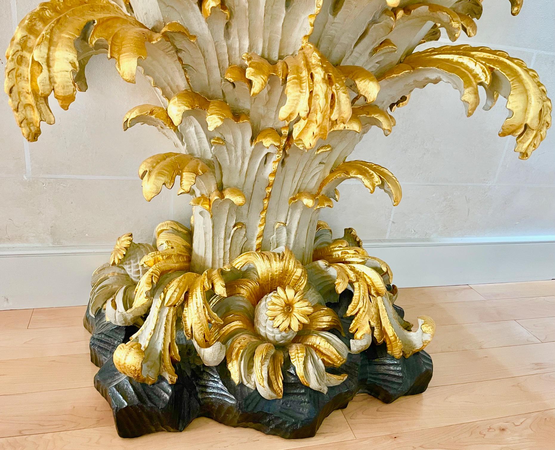 Maison Jansen Painted and Parcel-Gilt Console Table For Sale 7