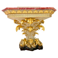 Table console peinte et dorée de la Maison Jansen