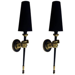 Maison Jansen Pair of Sconces, 