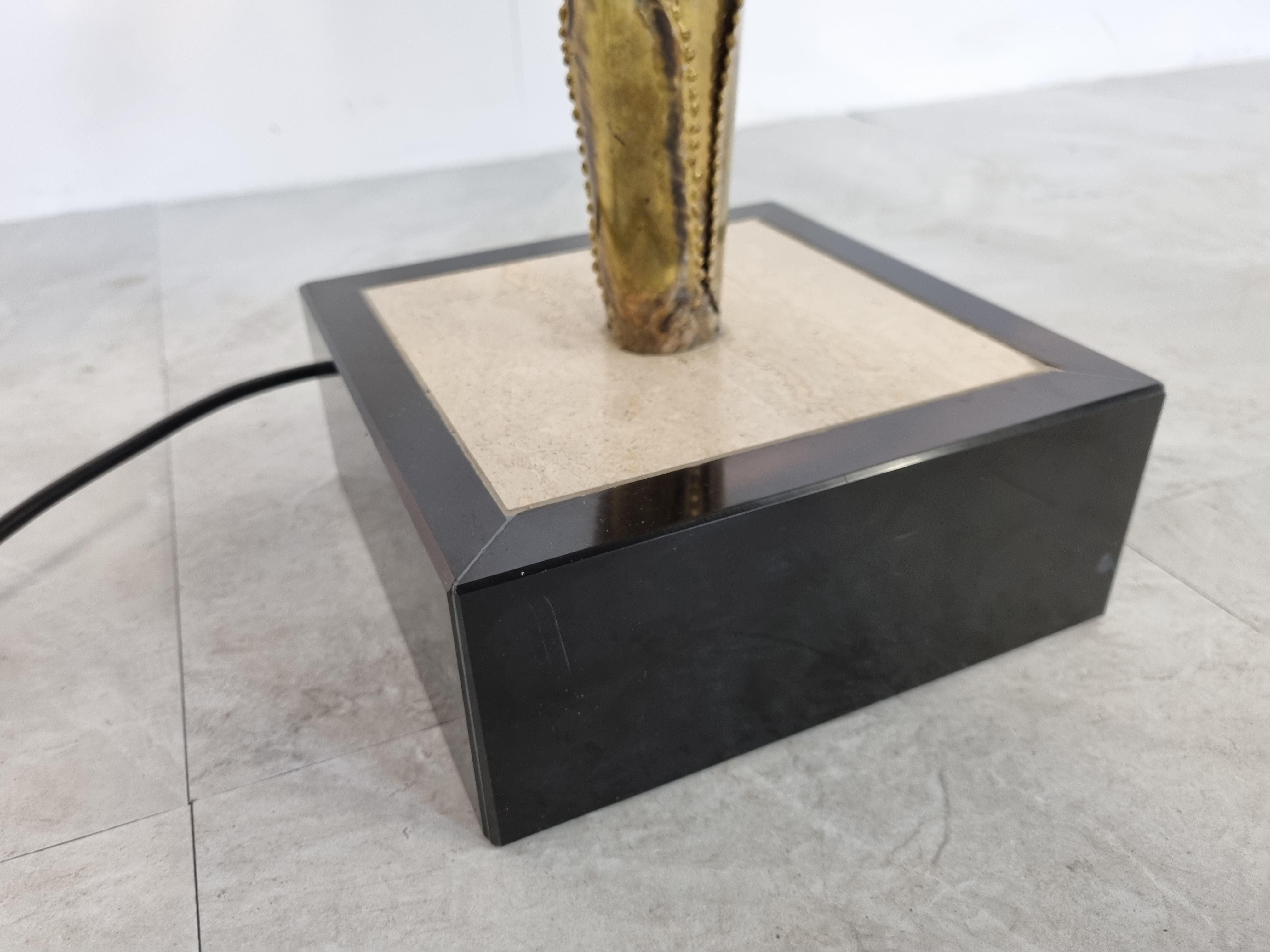 Lámpara de mesa Maison Jansen Palm, años 70 en venta 1