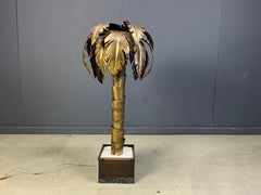 Maison Jansen palm tree floor lamp, 1970s
