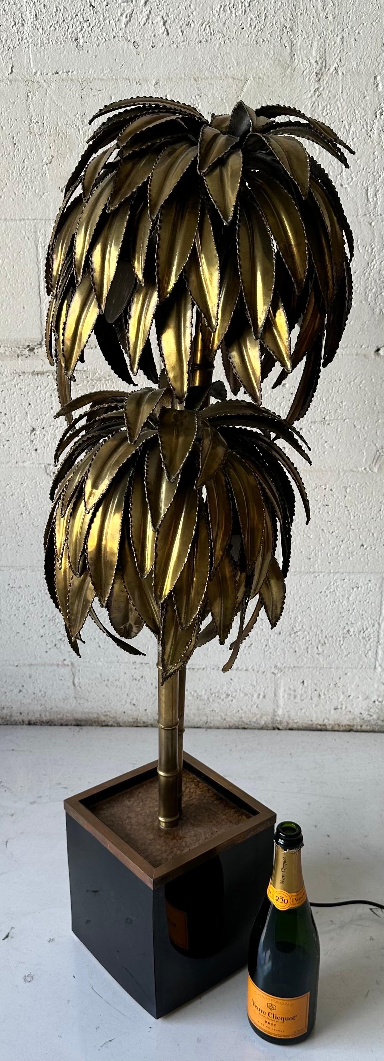 Maison Jansen Palm Tree Floor lamp, circa 1960’s For Sale 6