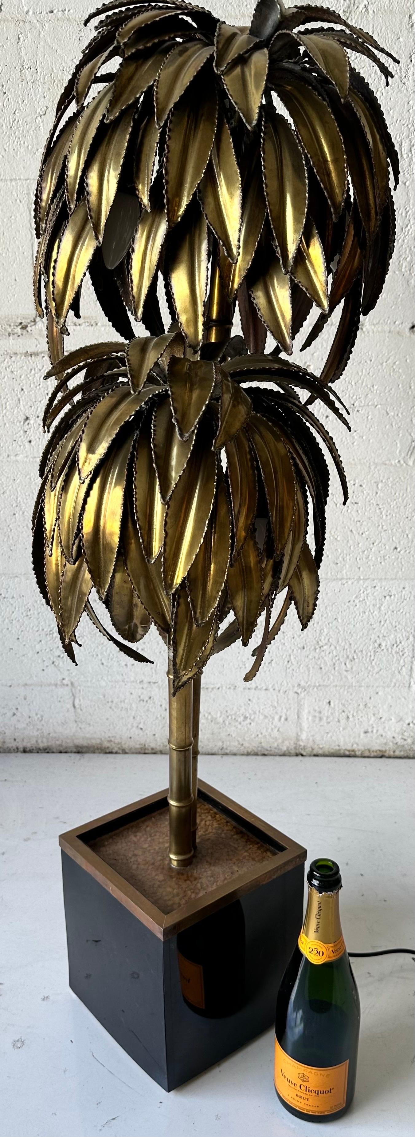 Maison Jansen Palm Tree Floor lamp, circa 1960’s For Sale 7