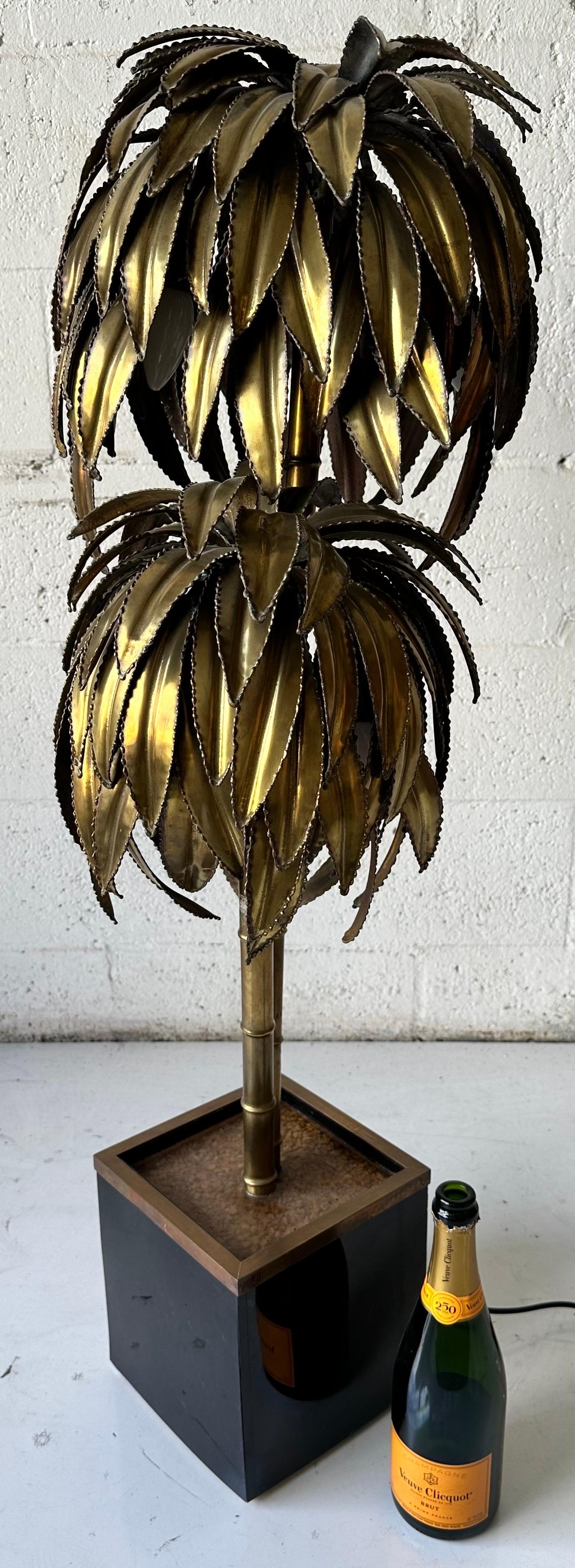 Maison Jansen Palm Tree Floor lamp, circa 1960’s For Sale 8