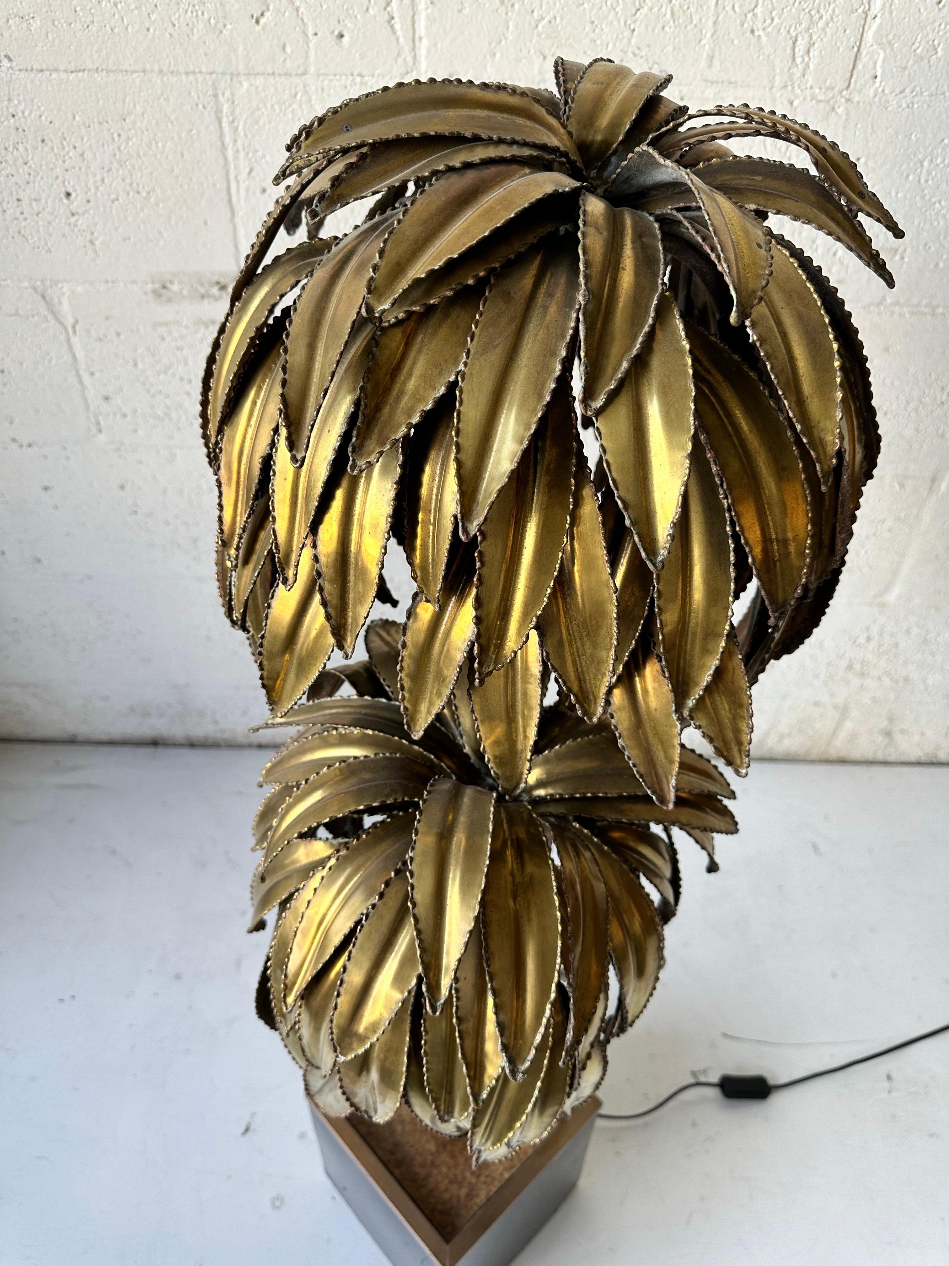 French Maison Jansen Palm Tree Floor lamp, circa 1960’s For Sale