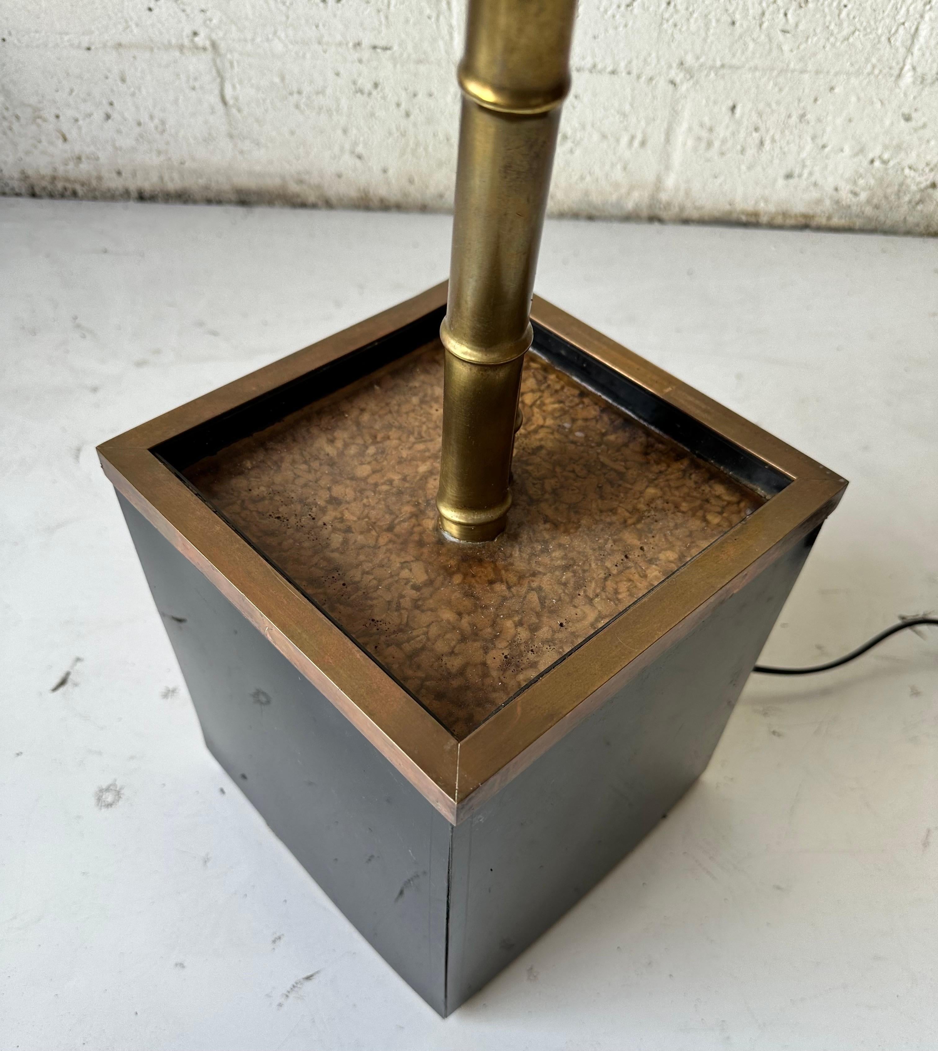 Maison Jansen Palm Tree Floor lamp, circa 1960’s In Good Condition For Sale In Miami, FL
