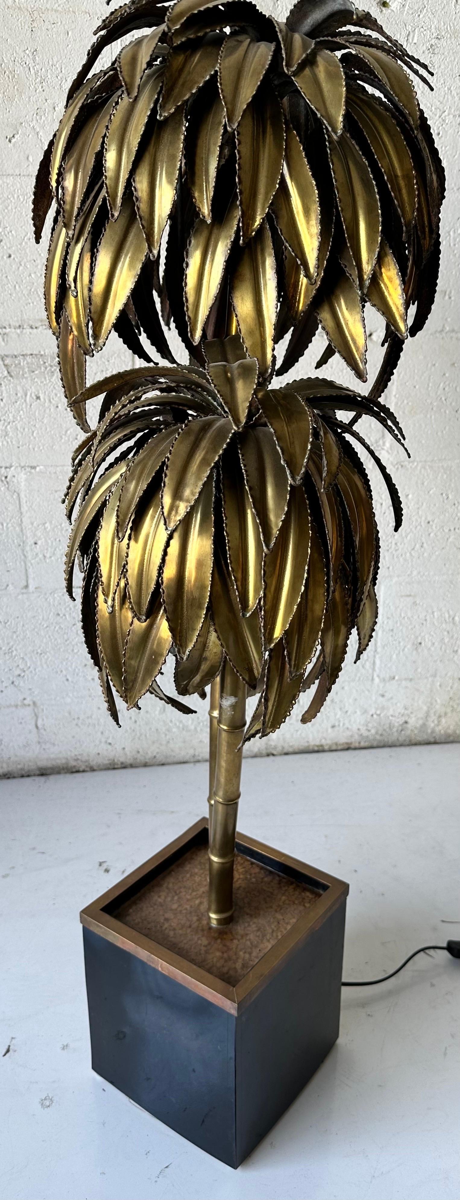 Maison Jansen Palm Tree Floor lamp, circa 1960’s For Sale 1