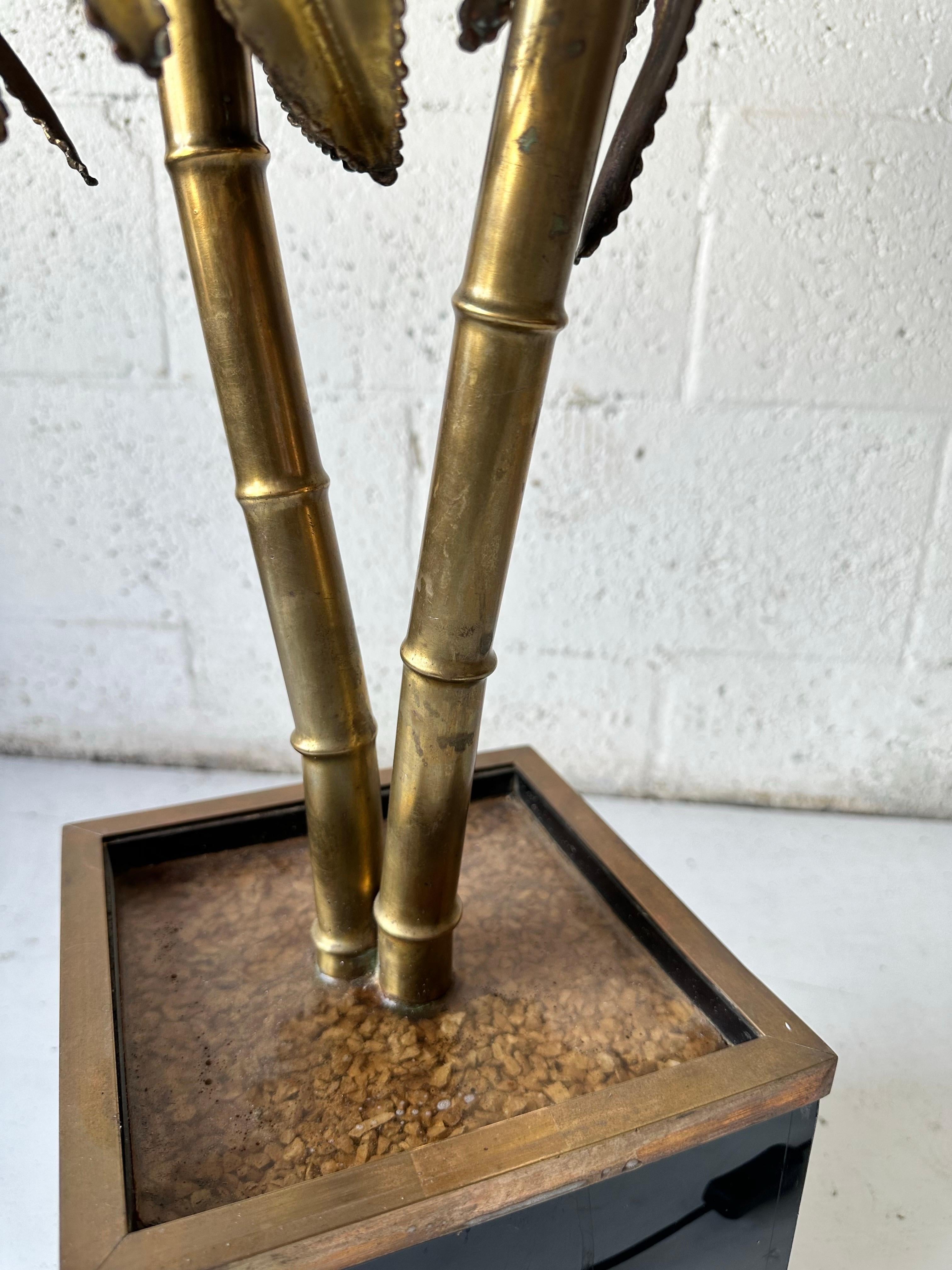 Maison Jansen Palm Tree Floor lamp, circa 1960’s For Sale 3