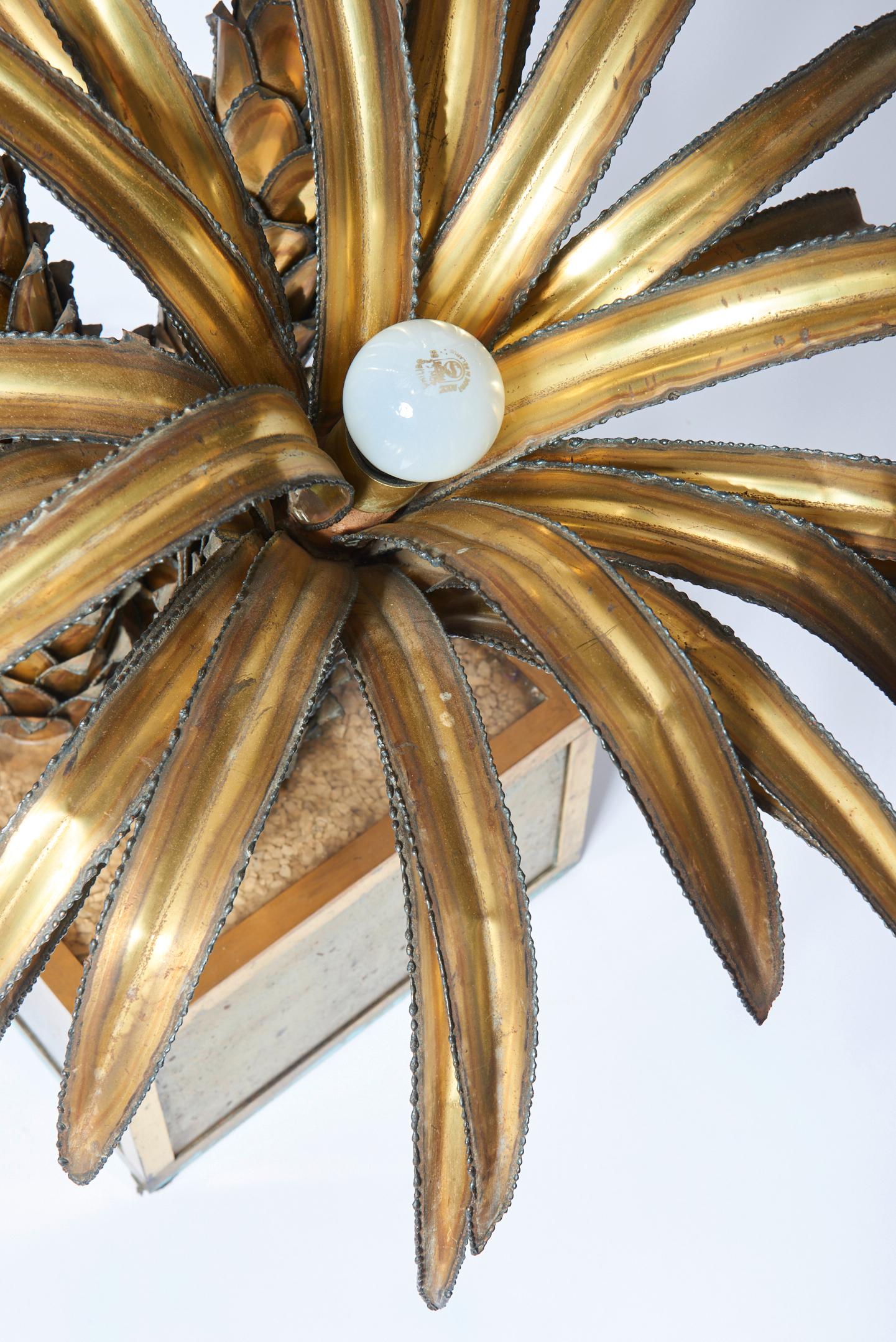 Late 20th Century Maison Jansen Palm Tree Floor Lamp
