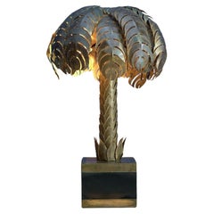 Retro Maison Jansen Palm Tree Lamp