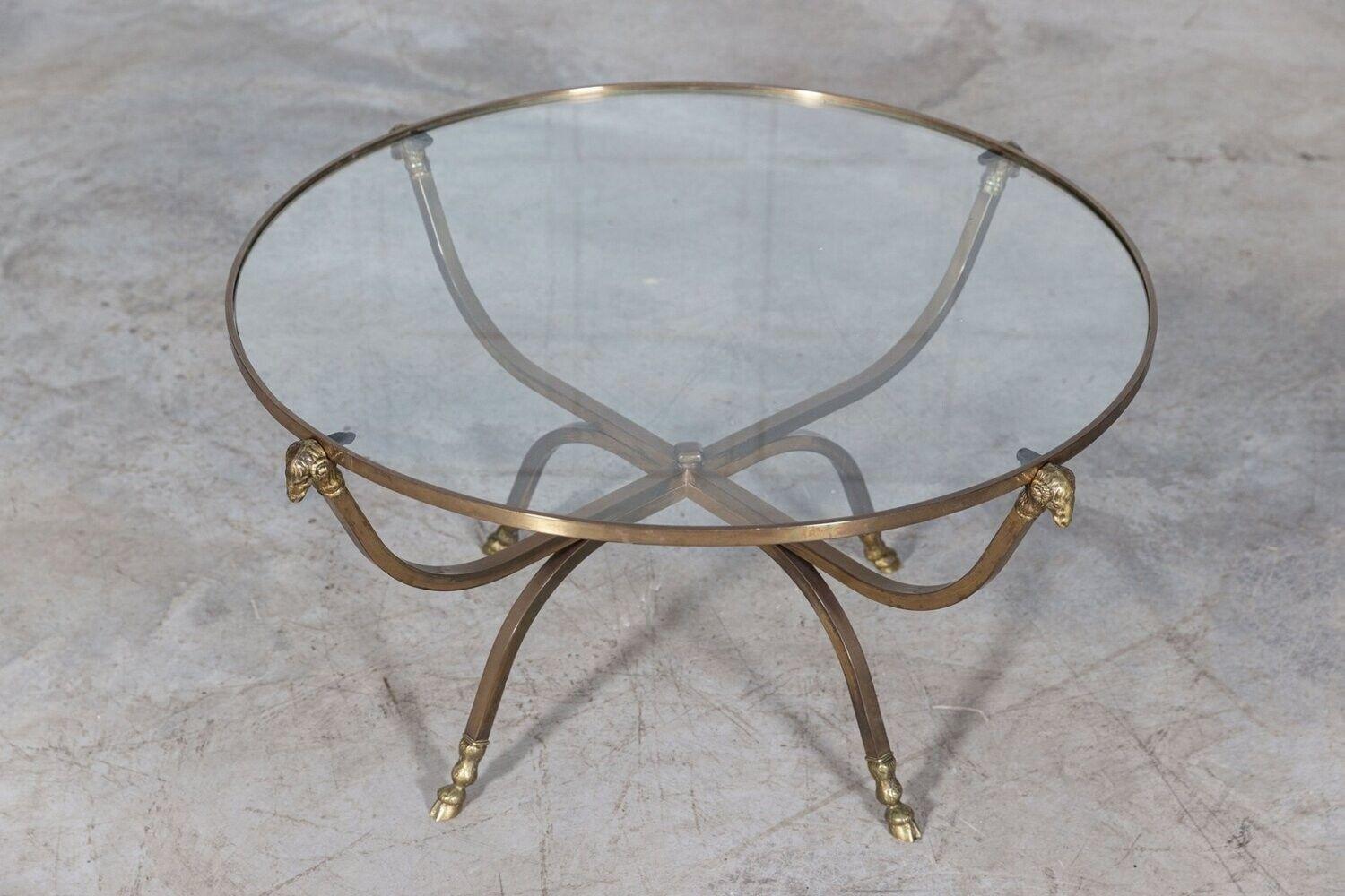 brass ram head coffee table