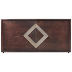 Maison Jansen Rose Metal Credenza