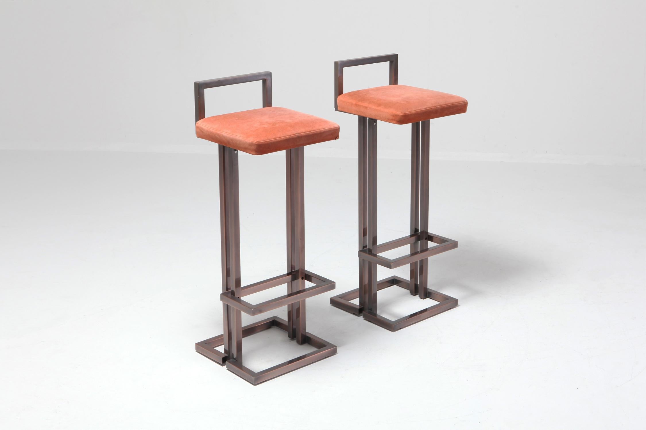  Rose Metal Stools (Patiniert)