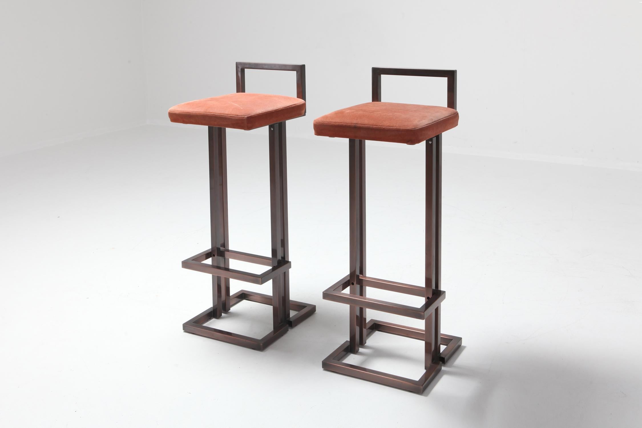  Rose Metal Stools (Europäisch)