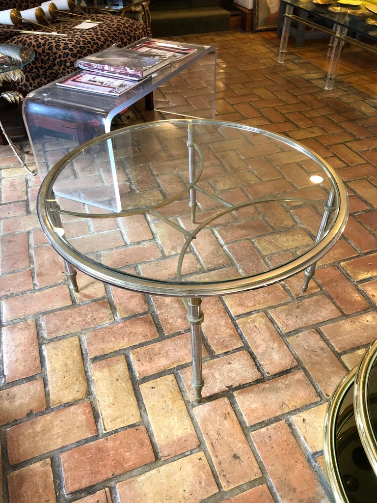 Maison Jansen Round Two Tone Coffee Table For Sale 14