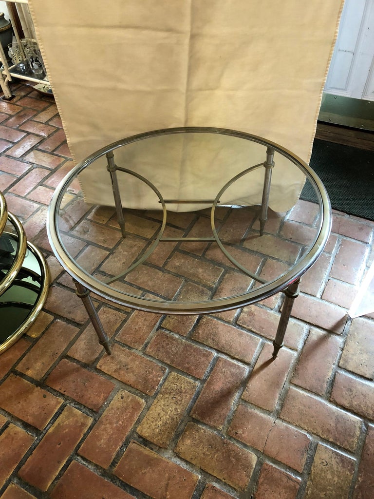 Maison Jansen Round Two Tone Coffee Table For Sale 2
