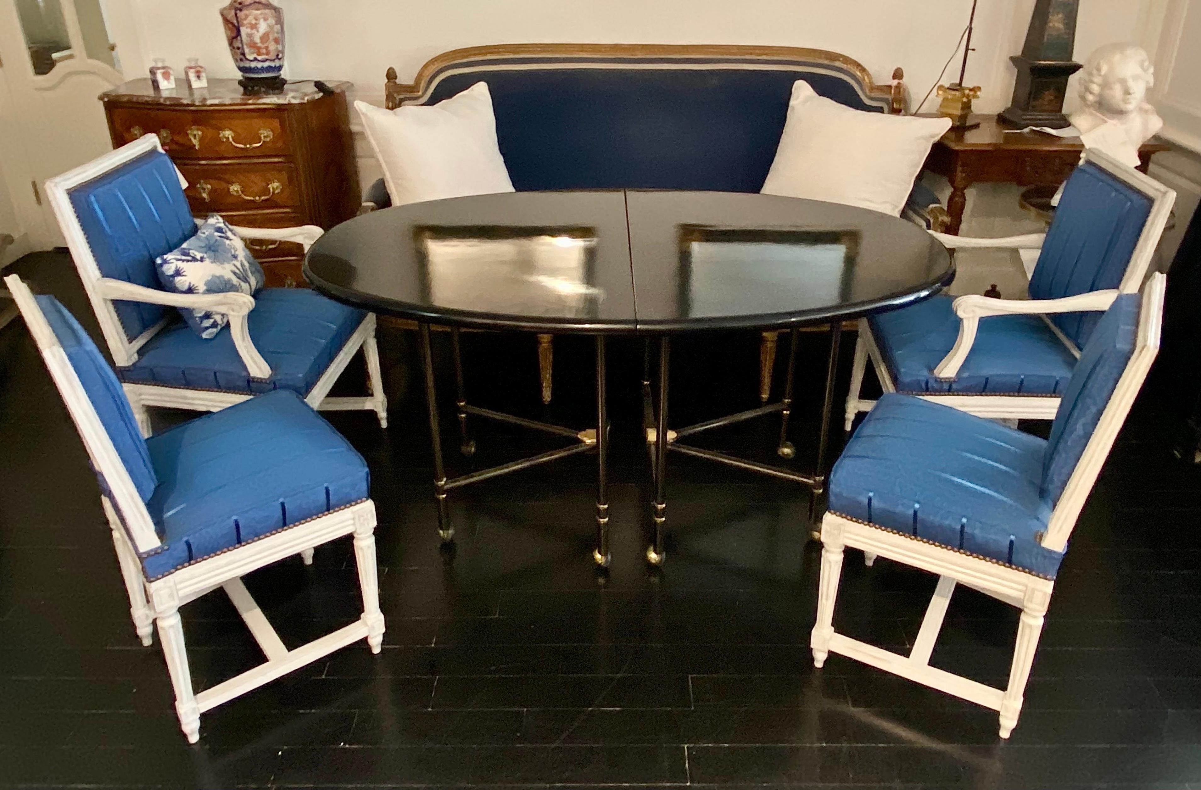 Maison Jansen Royal Schwarz Lackiert Esstisch im Angebot 3
