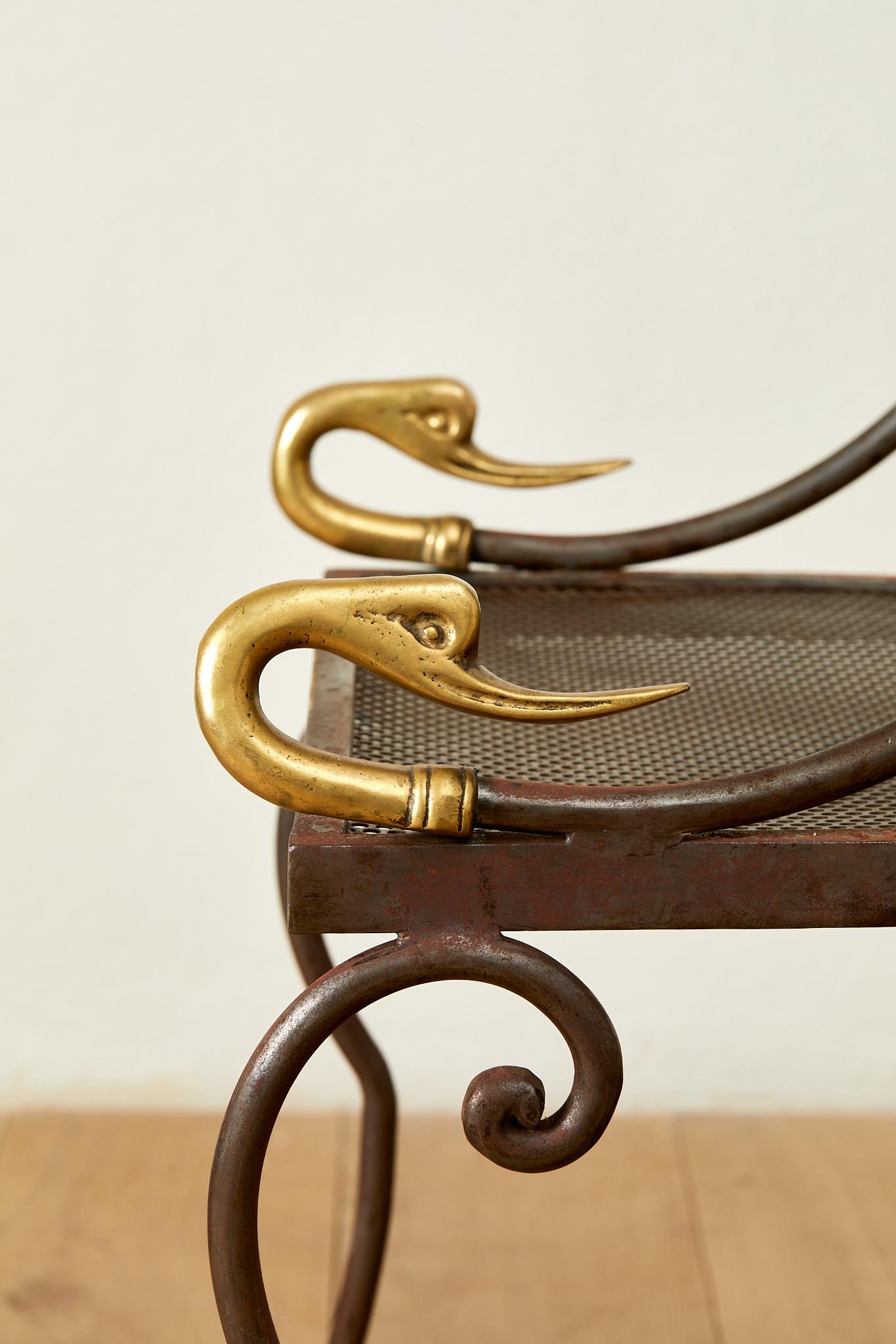 Maison Jansen, Rue Royale, set of six chairs, circa 1960, France. 6