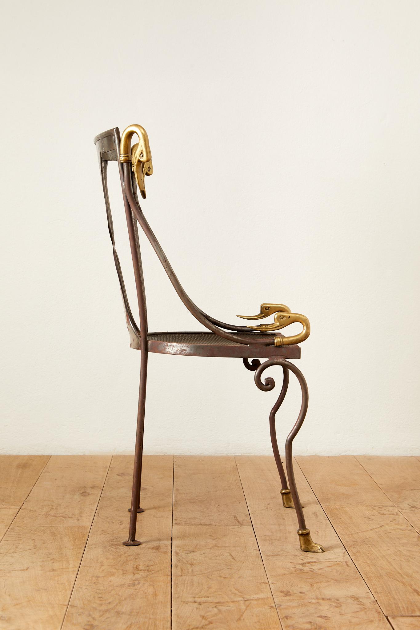 Maison Jansen, Rue Royale, set of six chairs, circa 1960, France. 1