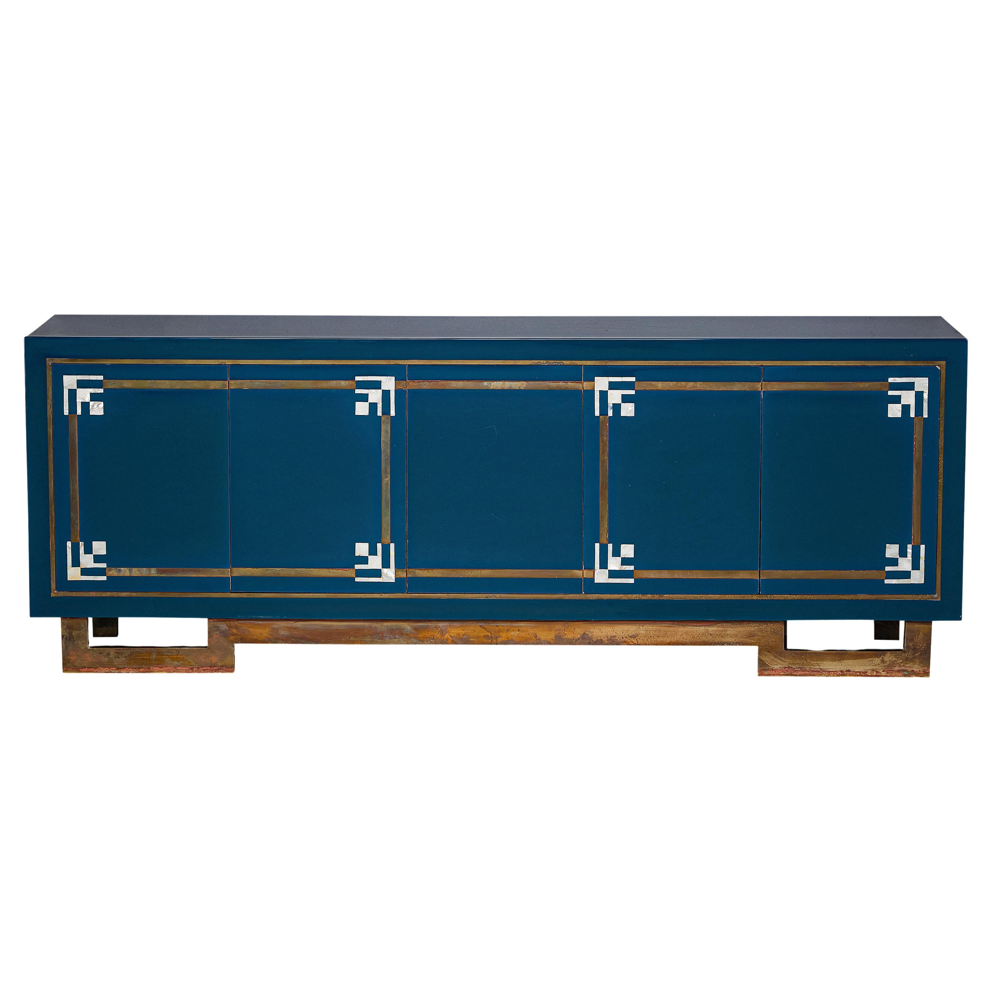 Maison Jansen Sideboard with Shell Inlay Details