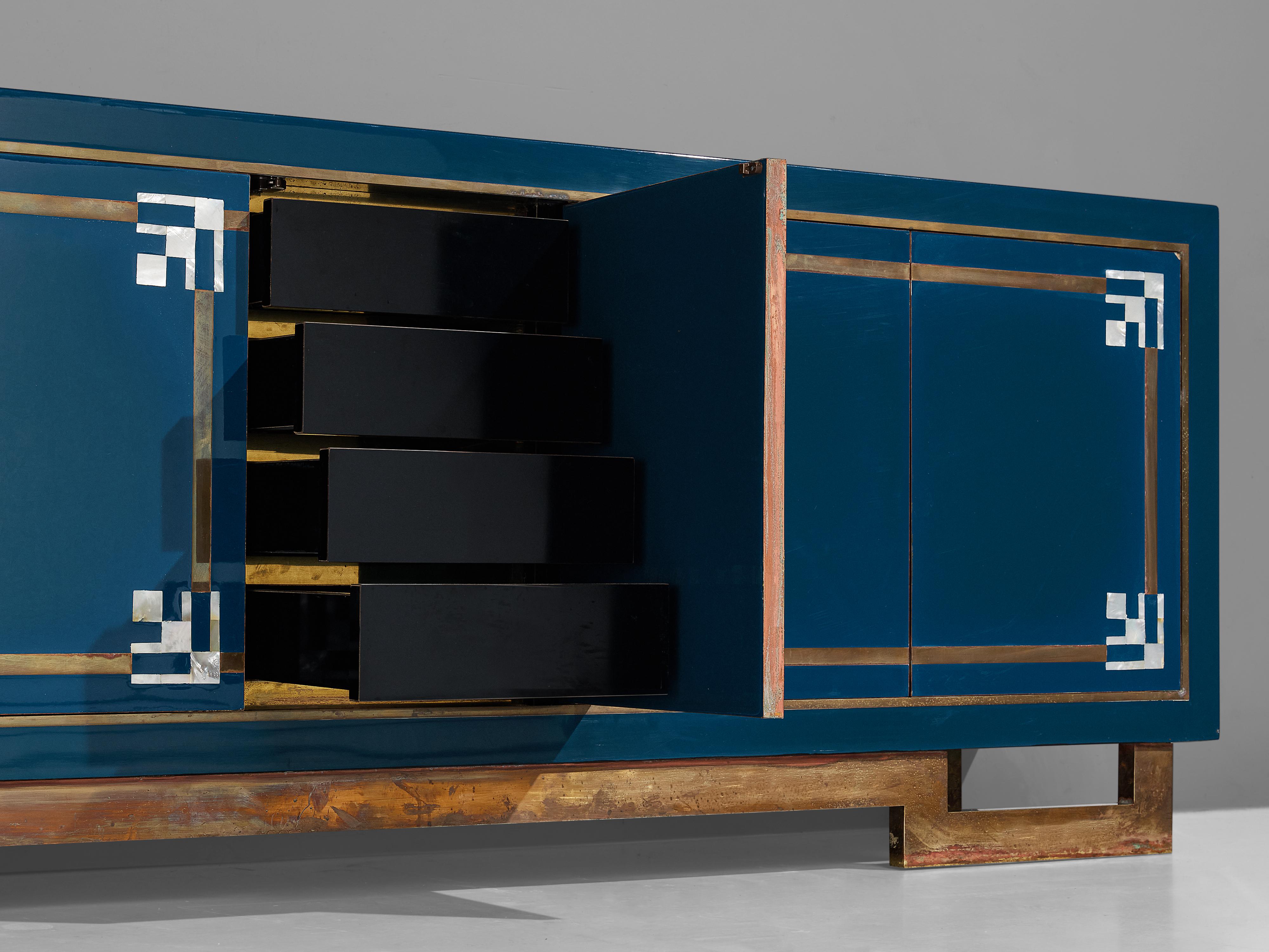 Maison Jansen Sideboard with Shell Inlay Details 1
