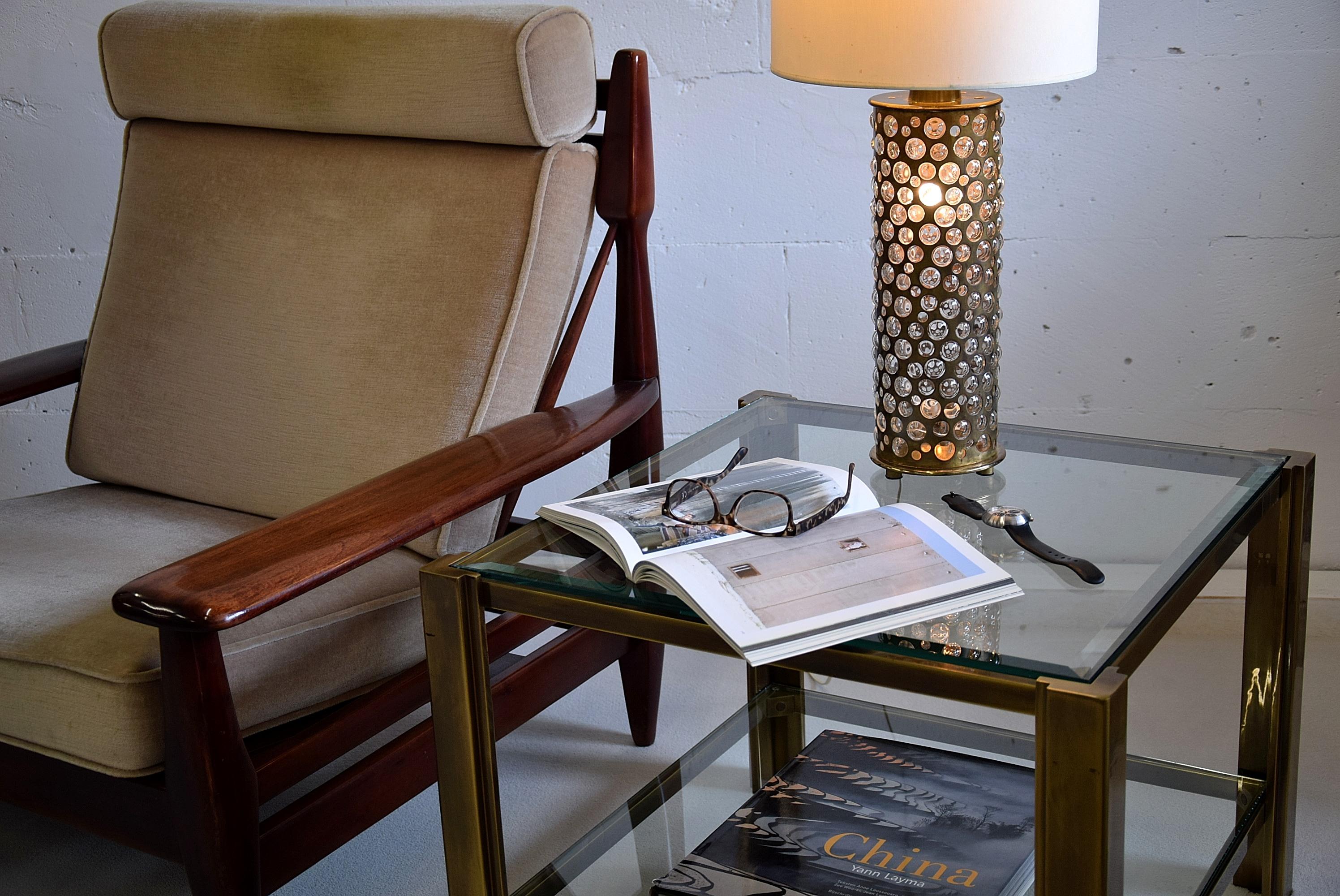 Maison Jansen Solid Brass Hollywood Regency Side Tables 9