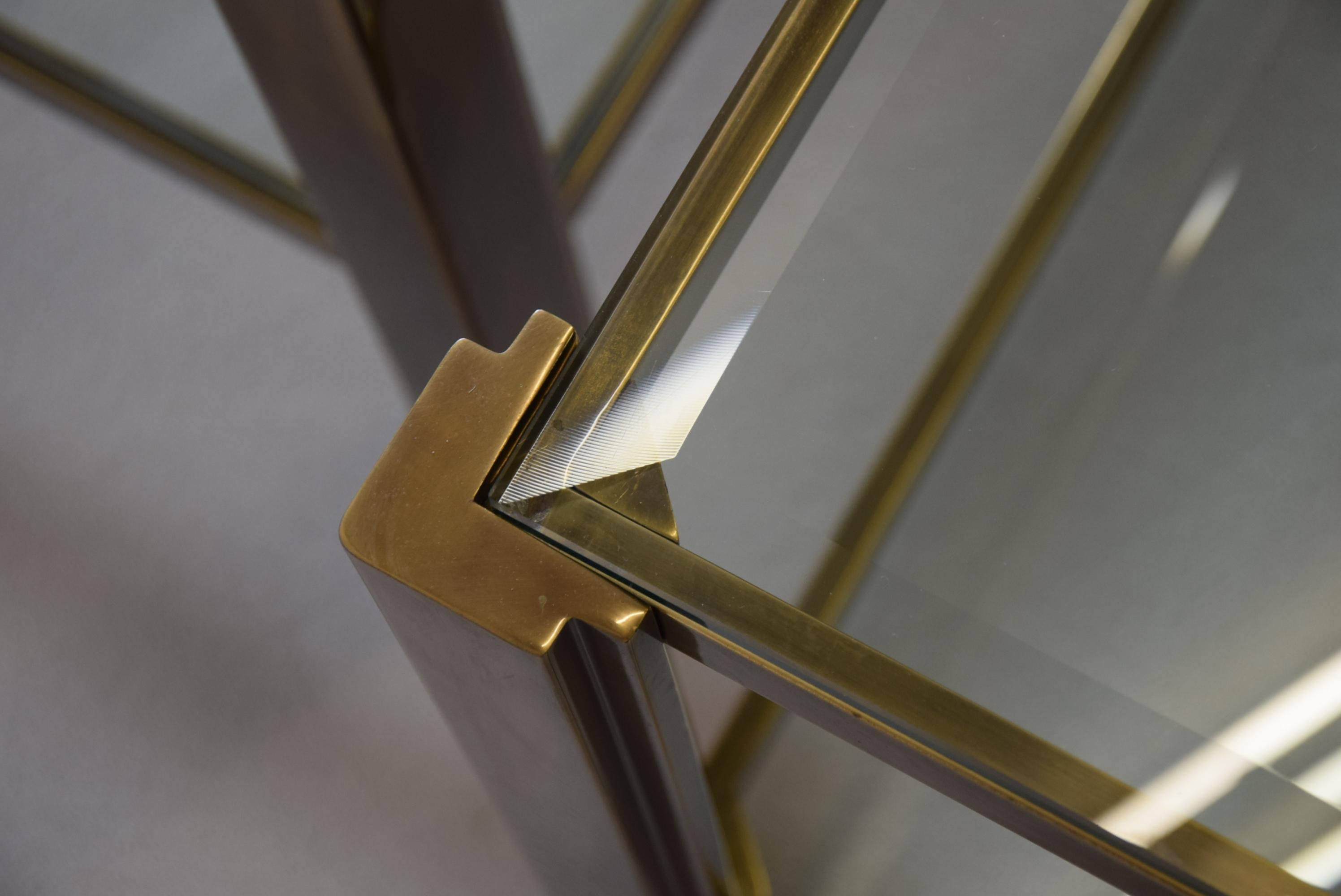 Maison Jansen Solid Brass Hollywood Regency Side Tables 3