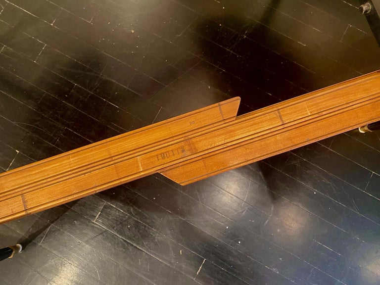 Maison Jansen Stamped Black Table, French, Louis XVI Style, MidCentury