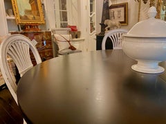 Maison Jansen Stamped Black Table, French, Louis XVI Style, Mid-Century Modern